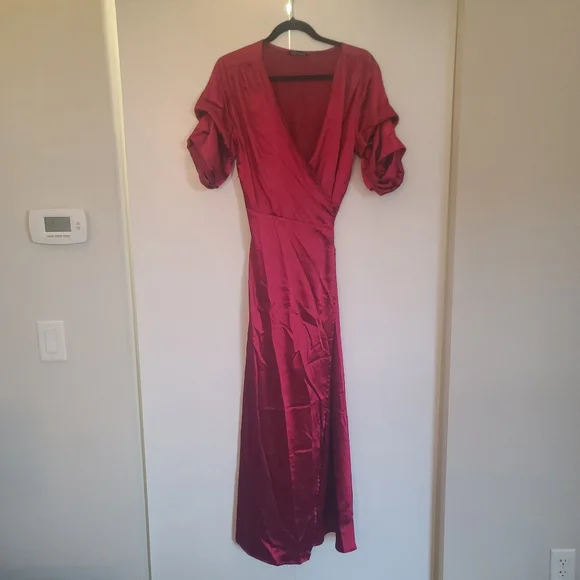 open lace back dress Angela Dress - Red
